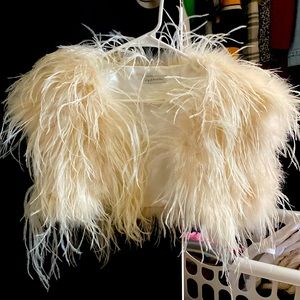 BHLD ostrich feather bolero